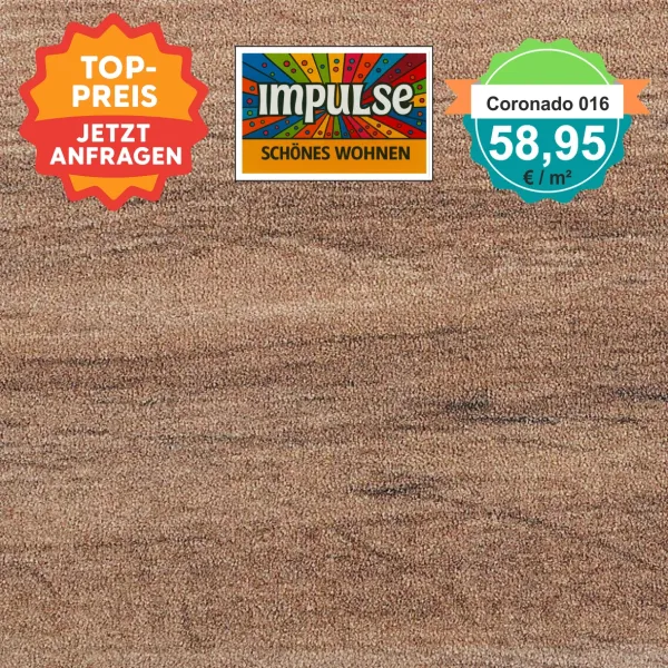 Alt-Text: Farb- und Strukturmuster von Girloon Coronado 016 – strapazierfähiger Objektvelours